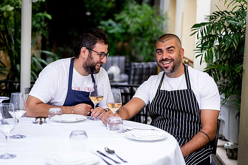 מימין: עלאא מוסא ותומר טל