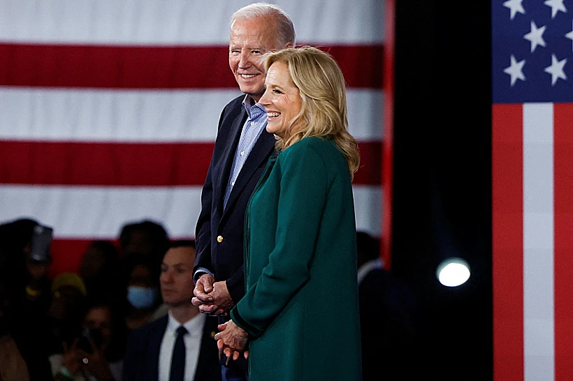 נשיא ארה"ב ג'ו ביידן והגברת הראשונה ג'יל ביידן