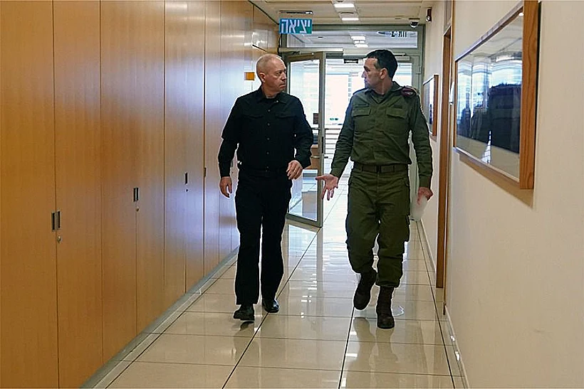 שר הביטחון יואב גלנט והרמטכ"ל הרצי הלוי