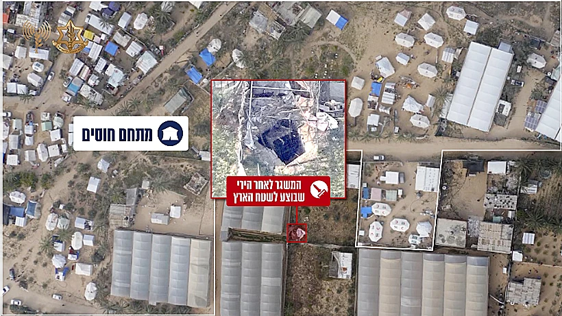 המשגרים אשר מוקמו במרחב ההומניטרי בח'אן יונס שבדרום רצועת עזה