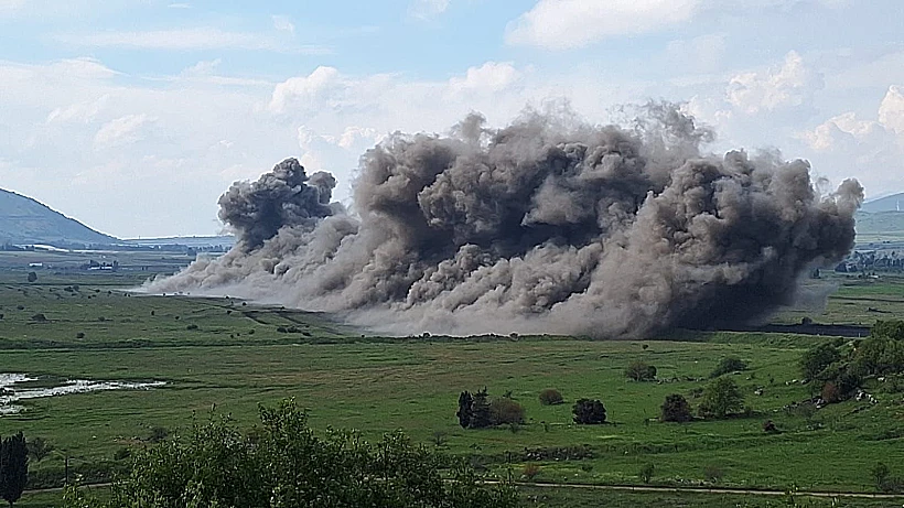 פיצוץ המוקשים ברמת הגולן