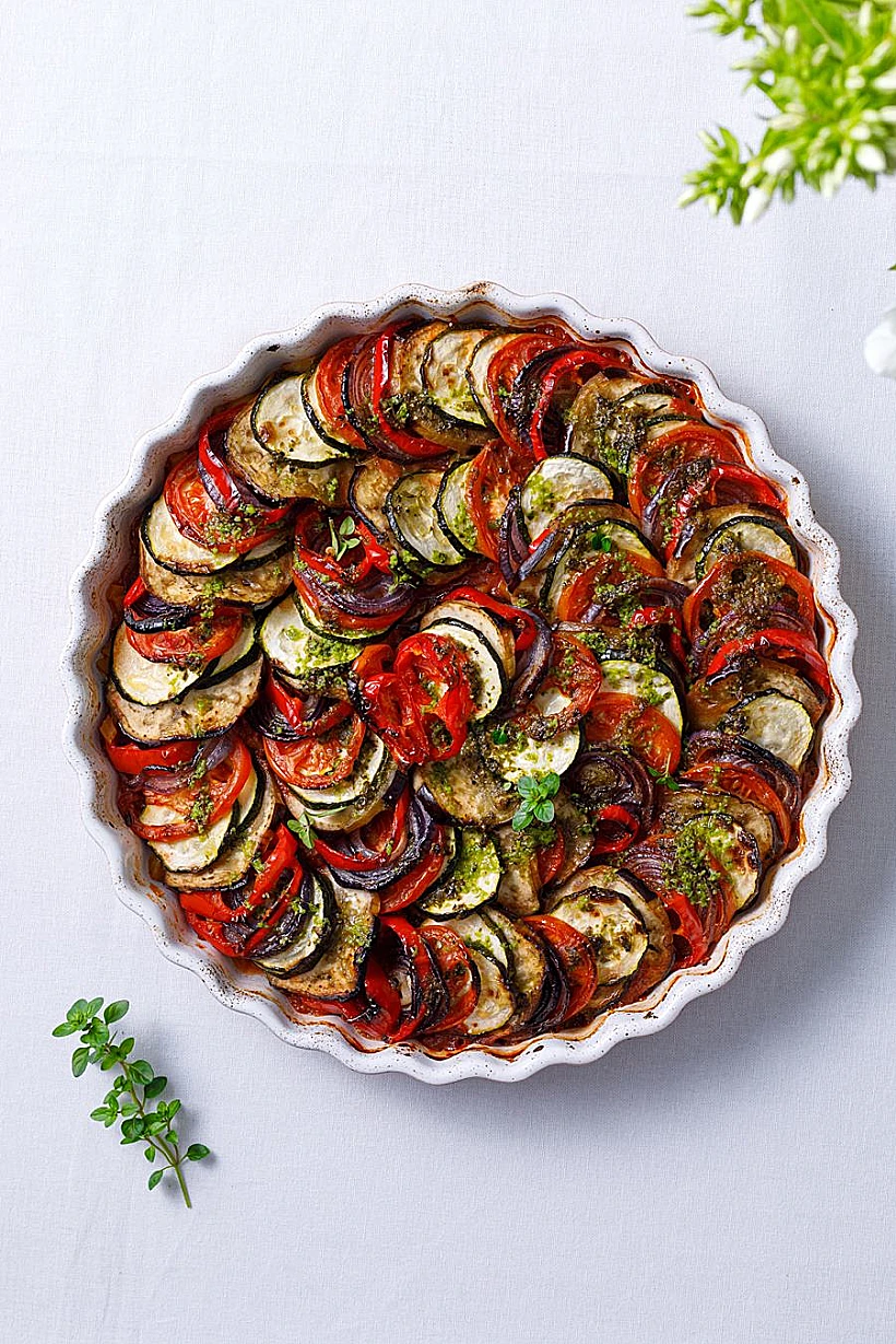 רטטוי צמחוני, רטטוי חצילים