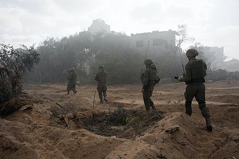 לוחמי צוות הקרב של הנח"ל בעזה
