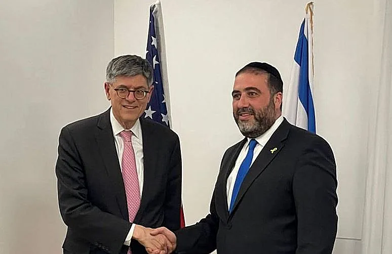 שר הפנים משה ארבל ושגריר ארה"ב בישראל, ג'ק לו