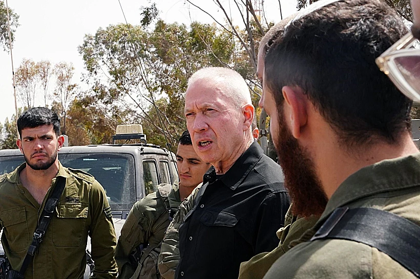 שר הביטחון יואב גלנט בגבול עזה