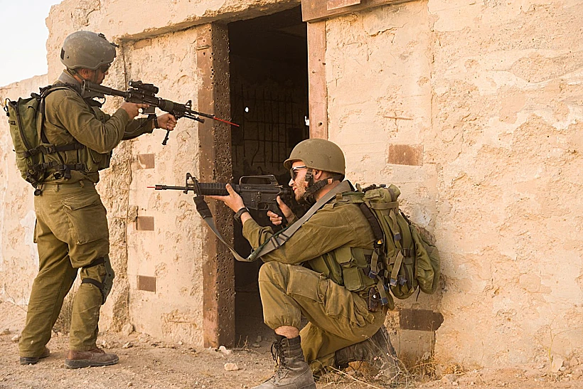 פעילות לוחמי מילואים לקראת תמרון בעזה צה"ל