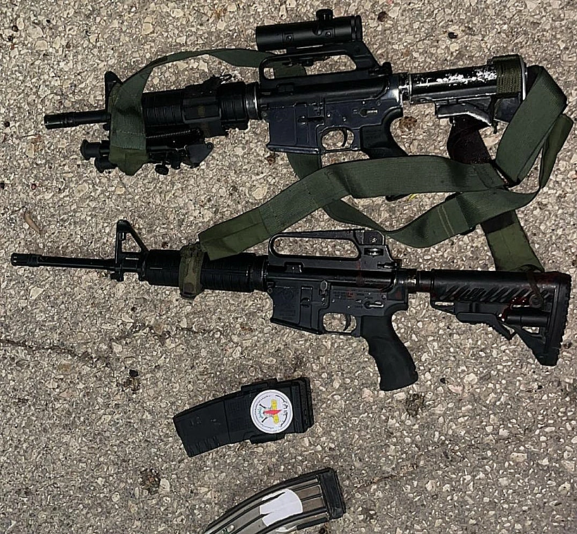 הנשקים שהוחרמו לאחר חיסול המחבלים