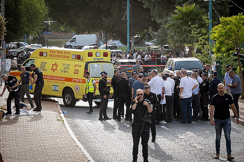זירת הפיגוע ברמלה