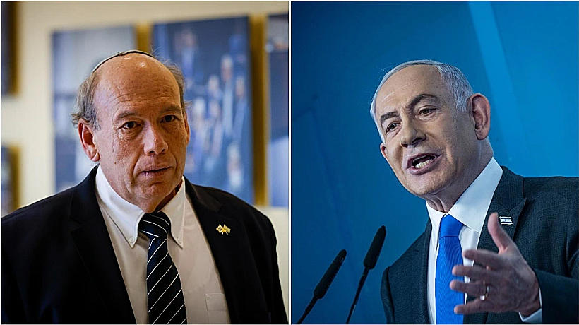 ראש הממשלה בנימין נתניהו ומבקר המדינה מתניהו אנגלמן