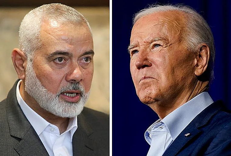 ג'ו ביידן ואסמאעיל הנייה