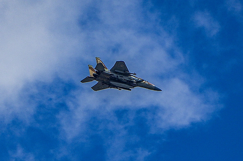 מטוס קרב של חיל האוויר בחזרה מתקיפה בלבנון, היום