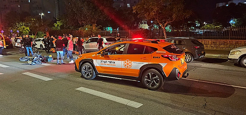 זירת רצח רוכב האופנוע בראשון לציון