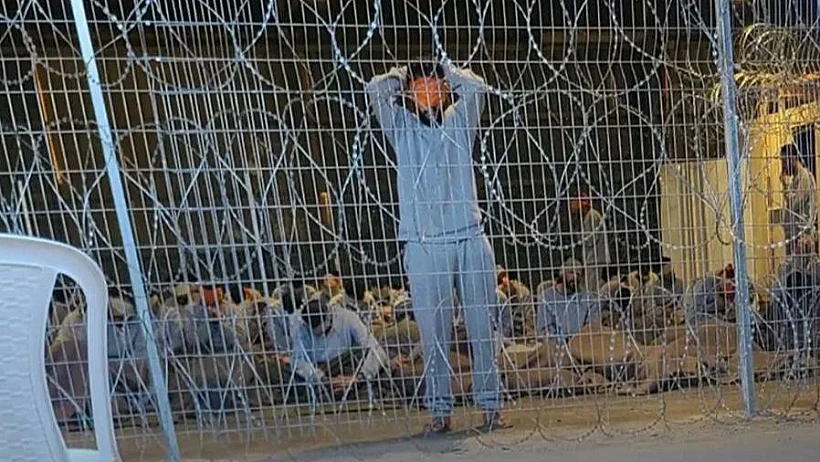 תיעוד מתוך מחנה המעצר "שדה תימן"