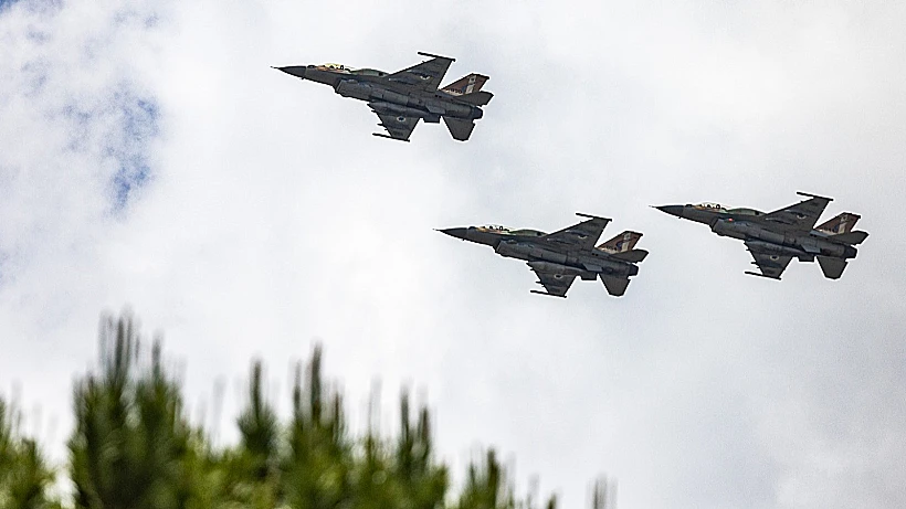 יום הזיכרון לחללי מערכות ישראל ופעולות האיבה תשפ"ד, במבנה חסר: חיל האוויר מתאמן לקראת מטס יום הזיכרון