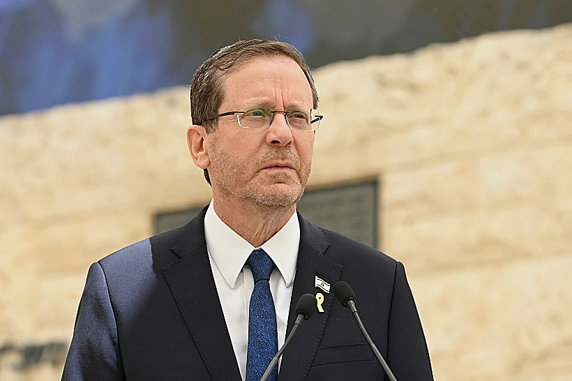 הנשיא הרצוג בטקס הממלכתי לחללי פעולות האיבה בהר הרצל