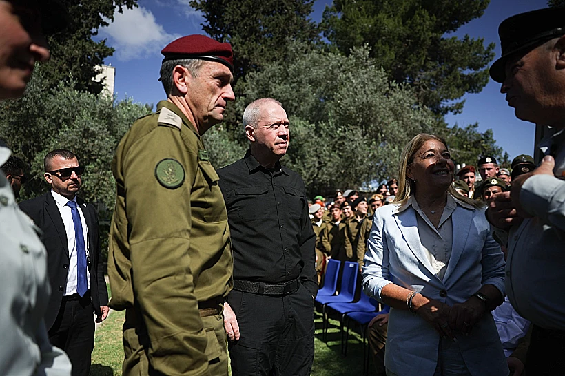 הרמטכ"ל הלוי ושר הביטחון גלנט בטקס המצטיינים