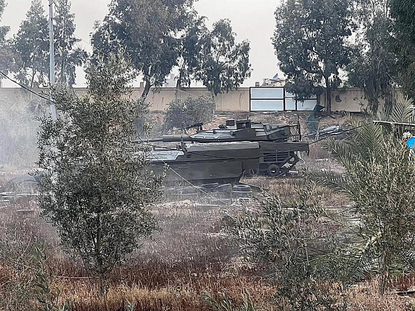 דגם דמוי טנק שאותר במוצב חמאס