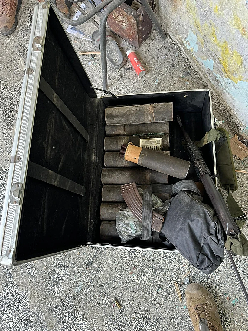 אמצעי לחימה שאותרו בשכונת זייתון