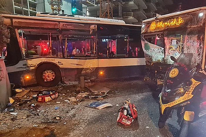 התאונה ברחוב הירקון בתל אביב