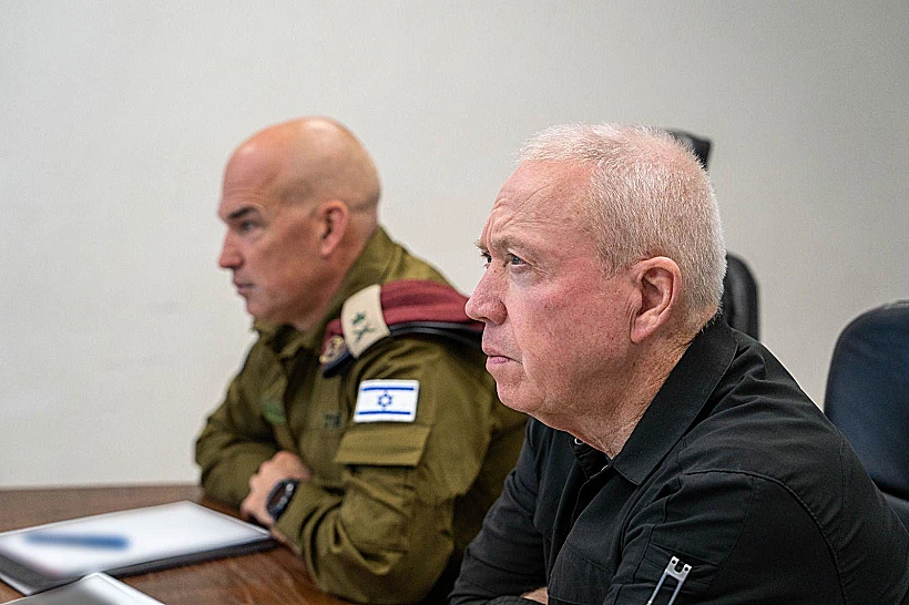 השר יואב גלנט בגבול הצפון