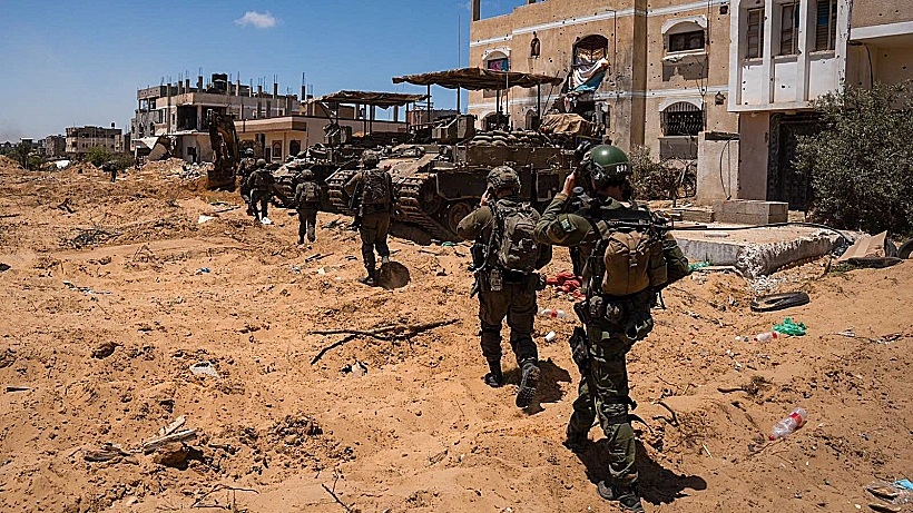 צה"ל רצועת עזה חרבות ברזל פעילות הכוחות ברצועה