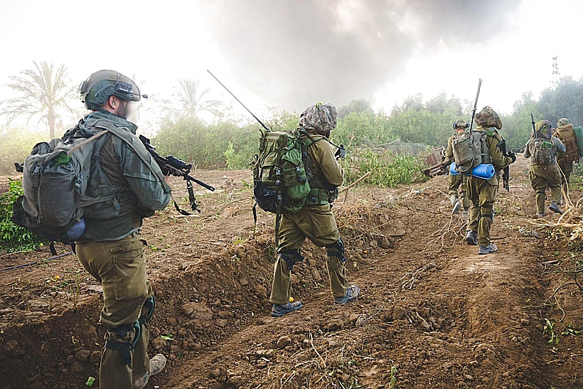 פעילות הכוחות בג'באליה צה"ל רצועת עזה לוחמים חרבות ברזל