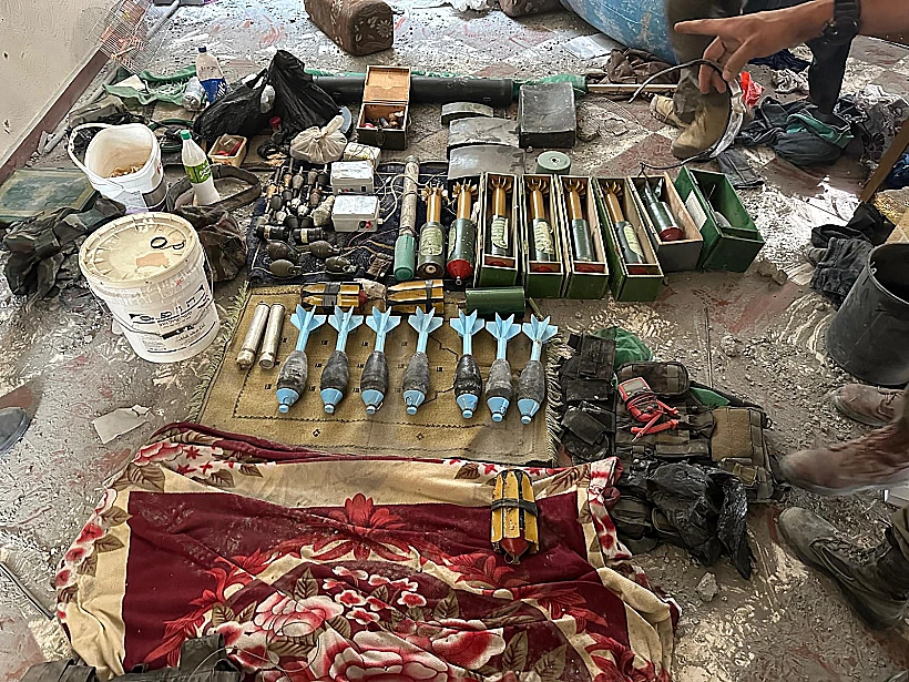 צה"ל עזה חמאס אמצעי הלחימה שאותרו בג′באליה