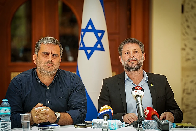 השרים בצלאל סמוטריץ' ואופיר סופר