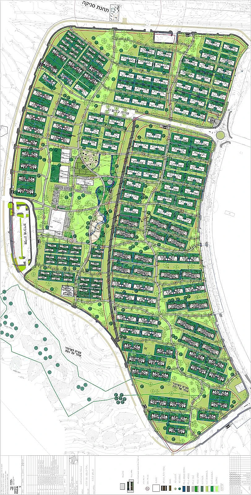 מפת שכונת קיבוץ בארי הזמני