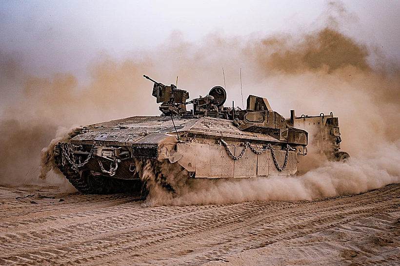 פעילות הכוחות ברצועה רצועת עזה צה"ל חרבות ברזל לוחמים לוחם טנק שריון