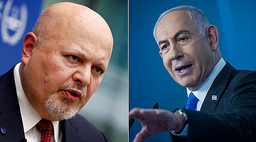 רה"מ בנימין נתניהו והתובע בהאג כרים קאן