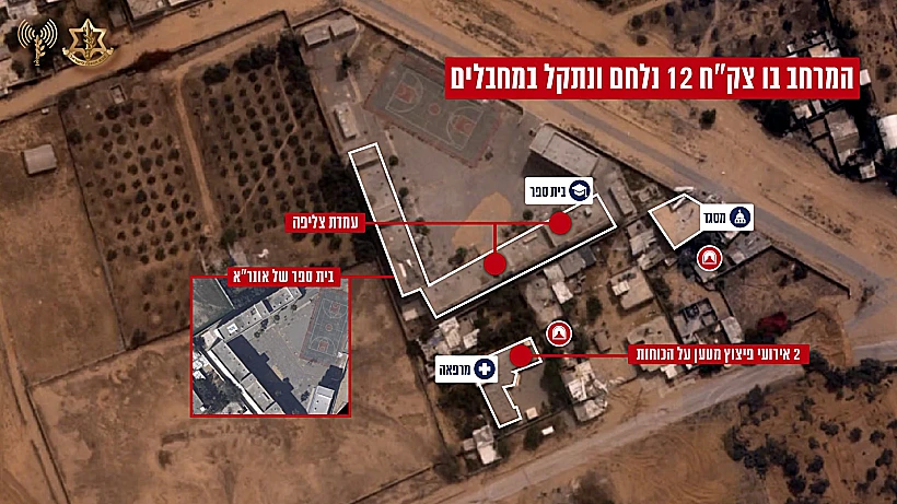 תיעוד אווירי של המרחב בו לחמו הכוחות