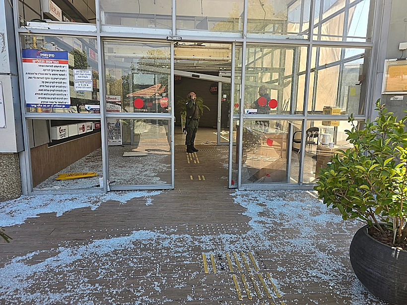 נזק בקניון נחמיה בקריית שמונה