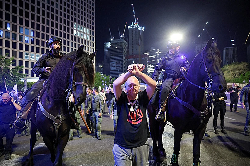 חטופים ממשלה נתניהו משטרה הפגנות בת"א