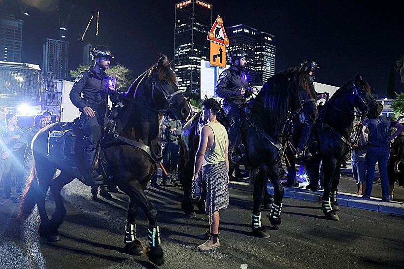 חטופים ממשלה נתניהו משטרה הפגנות בת"א