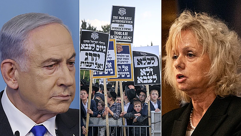 בנימין נתניהו, גלי בהרב-מיארה, הפגנות נגד חוק הגיוס