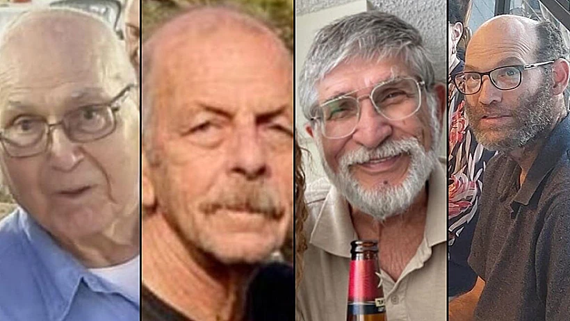 מימין: נדב פופלוול, יורם מצגר, חיים פרי, עמירם קופר