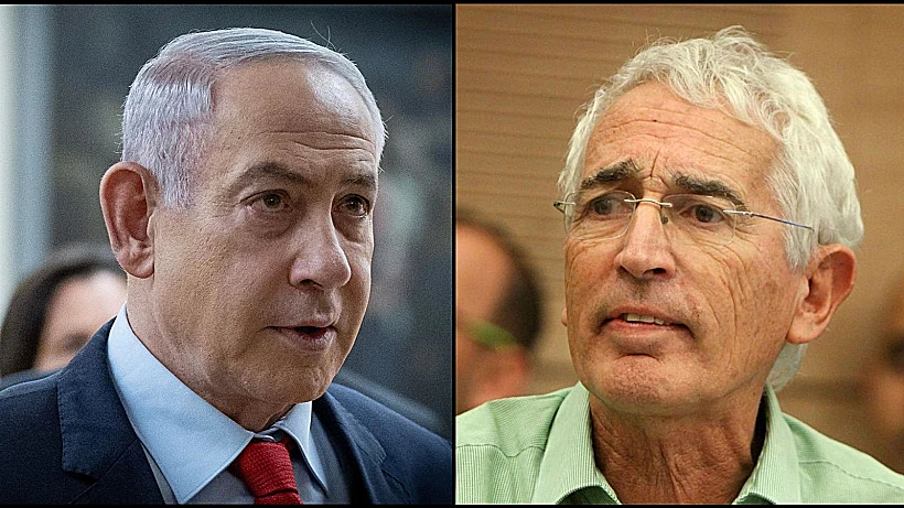 ראש הממשלה נתניהו וח"כ לשעבר שי חרמש