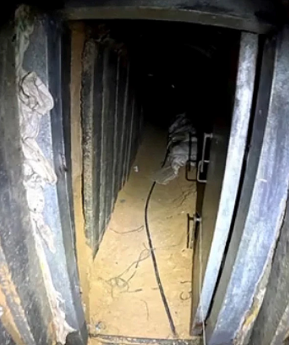 צה"ל עזה המנהרה שהושמדה ברפיח