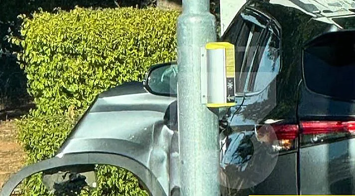 הרכב של ניצב יהודה בן עטר לאחר התאונה