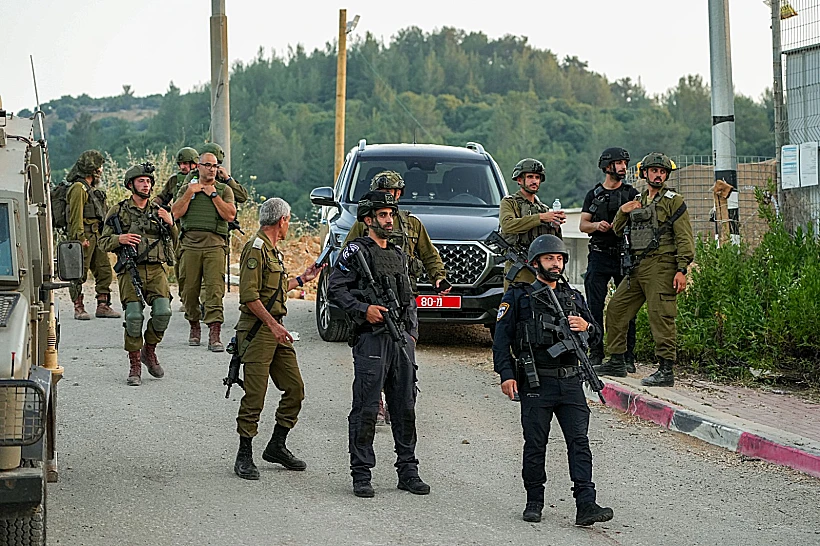 כוחות צה"ל בזירת פגיעת הכטב"מים בחורפיש