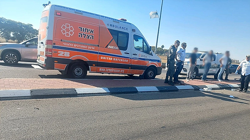 זירת התאונה בכביש 352 סמוך לנהורה