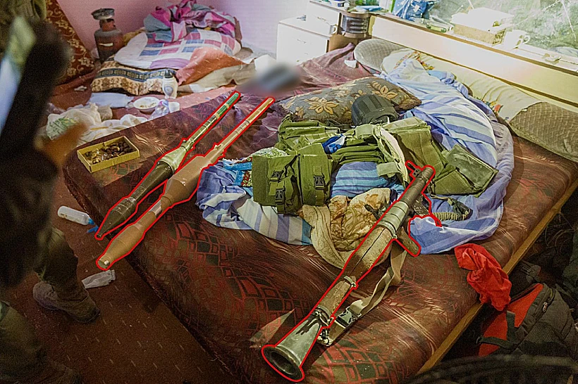 אמצעי לחימה שנמצאו ברפיח