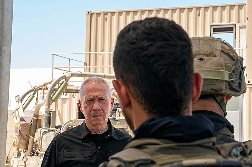 שר הביטחון יואב גלנט בביקור ביחידת יהל"ם