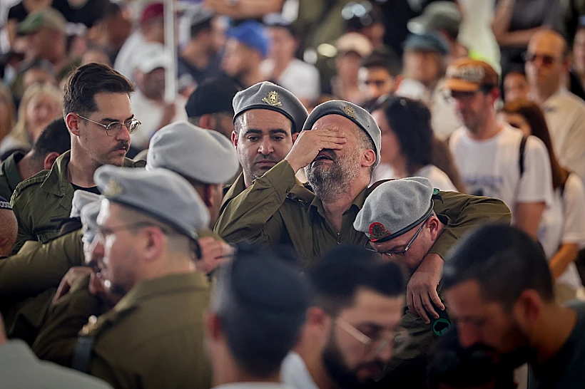 הלווייתו של לוחם המילואים אלירן מזרחי