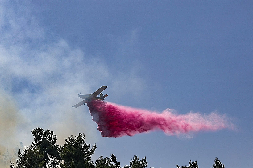 שריפות בצפון בעקבות שיגורי חיזבאללה