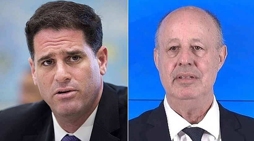 ראש המל"ל צחי הנגבי והשר רון דרמר