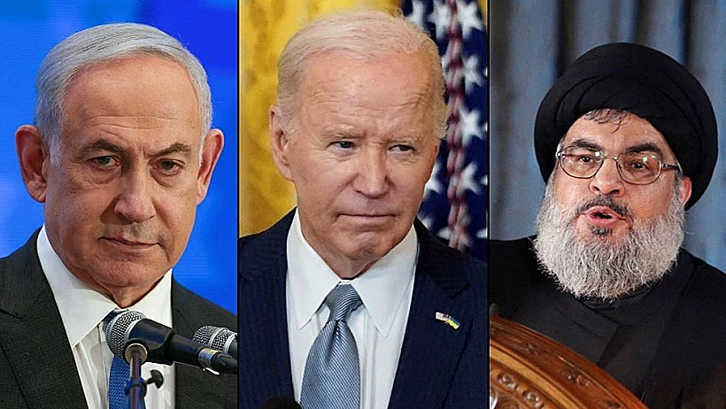 הנשיא ביידן, רה"מ נתניהו, נסראללה, חיזבאללה, לבנון, ארצות הברית