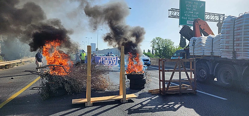 כביש 4 באזור הוד השרון