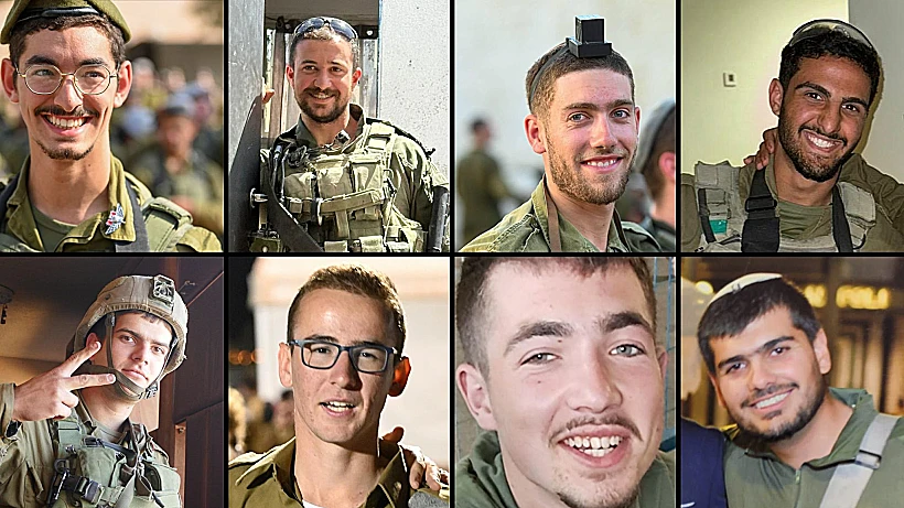 סמל שלום מנחם, סרן ווסים מחמוד, סמל יקיר יעקב לו, סמל איתי עמר, סמל אליהו משה צימבליסט, סמ״ר עז ישעיה גרובר, סמ״ר אור בלומוביץ וסמ״ר סטניסלב קוסטרב